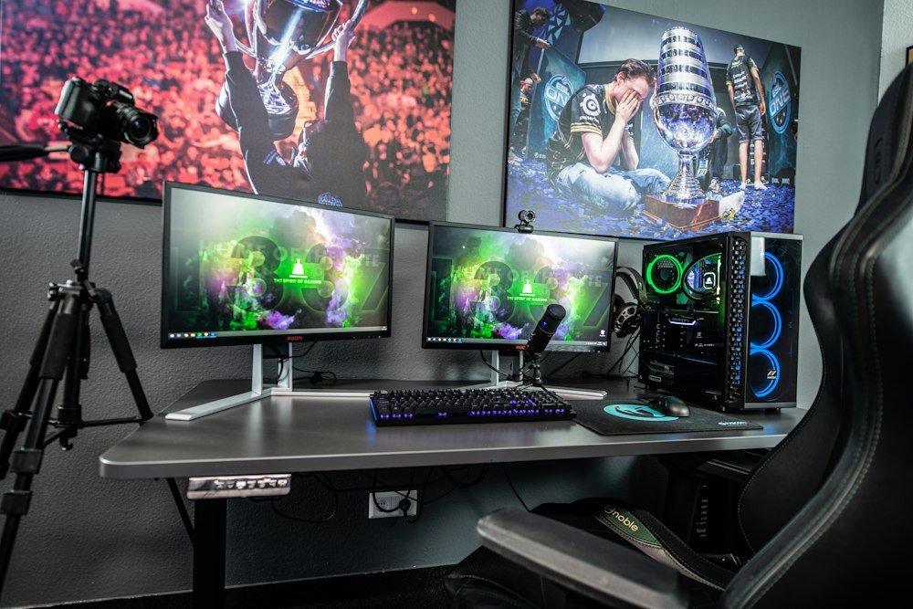 Professional live streaming control room of Enfusion.cam